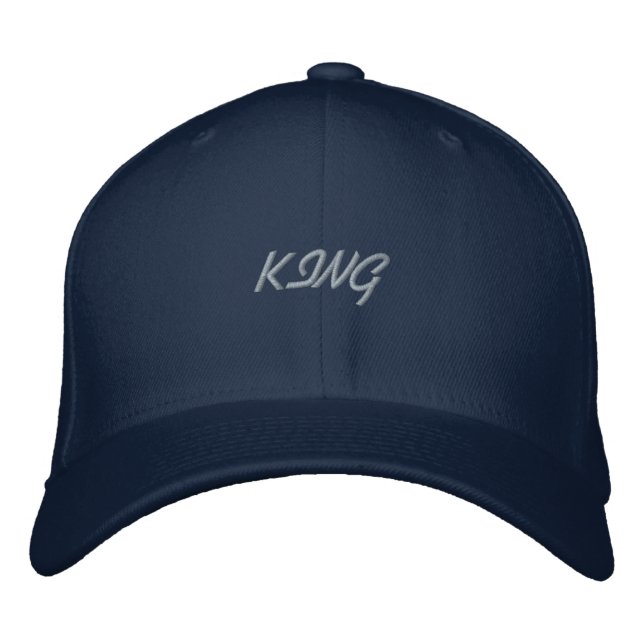 Boné Básico Flexfit Wool King Texto Nome (Frente)