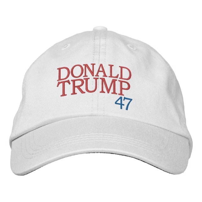 Boné BÁSICO ROUPA DE ALTERNATIVO DONALD TRUMP 47 (Frente)