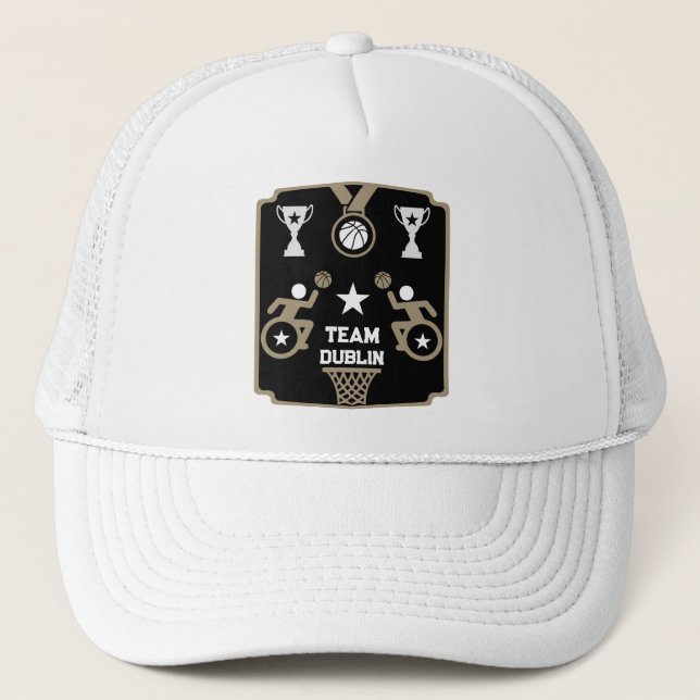 Boné Basquete adaptável desativado (Frente)