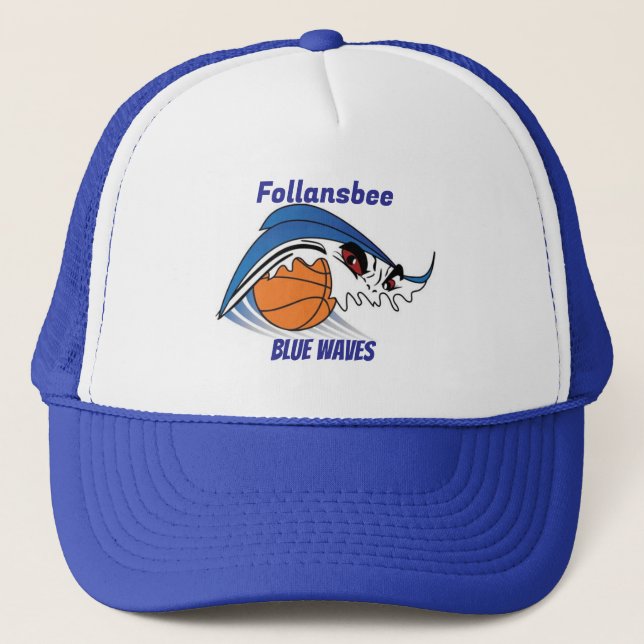 Boné Basquete Follansbee Blue Waves (Frente)