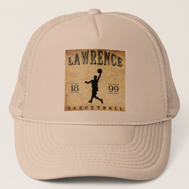 Boné Basquetebol 1899 de Lawrence Kansas (Frente)