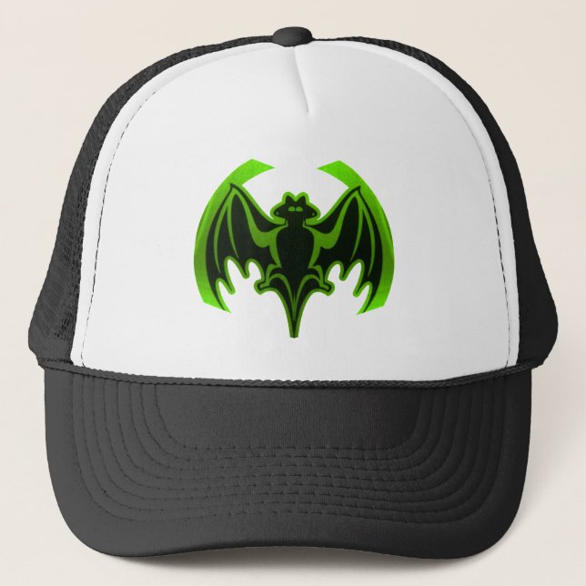 Boné Bat Green MUSEUM Zazzle Gifts (Frente)