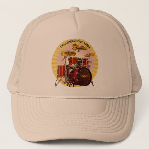 Boné Bateristas fazem isso com o Hat Rhythm (personaliz