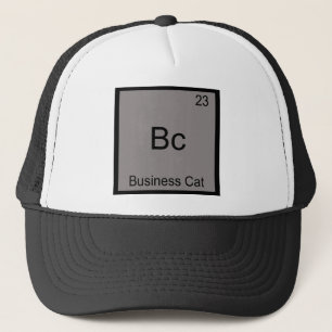 Boné Bc - Gato Empresarial Símbolo de Elemento Químico