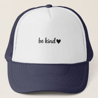 Boné Be Kind Handwritten Quote with Heart – Minimalist 