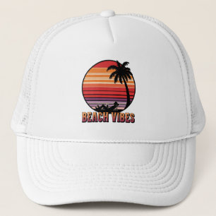 Boné Beach Vibes - Retro Sunset