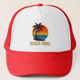 Boné Beach Vibes, Sunset Palm Tree Hat
