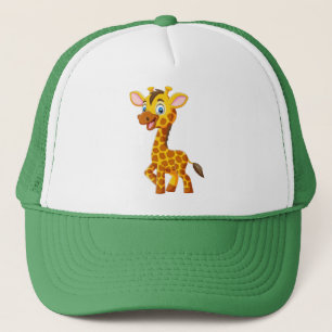 Boné Bebê Girafa Fofo Sorriso Desenho-35280