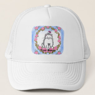 Boné Bebê Kitten Nome personalizado Hat