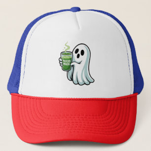 Boné Bebendo Fantasma do Spookie Halloween Matcha Drink