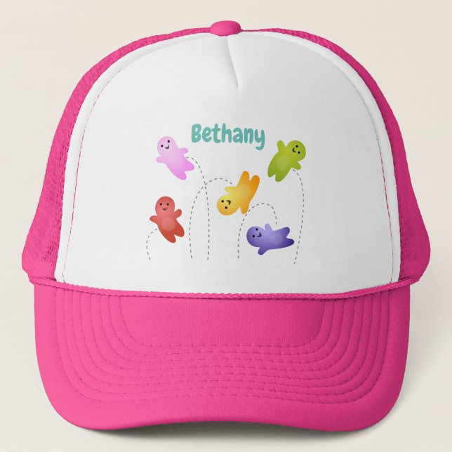 Boné Bebês bonitos de geleia doce desenho animado (Frente)