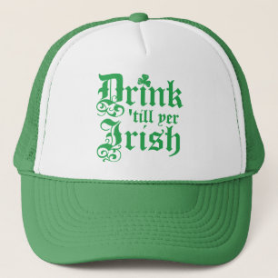 Boné Bebida 'até o irlandês do YER