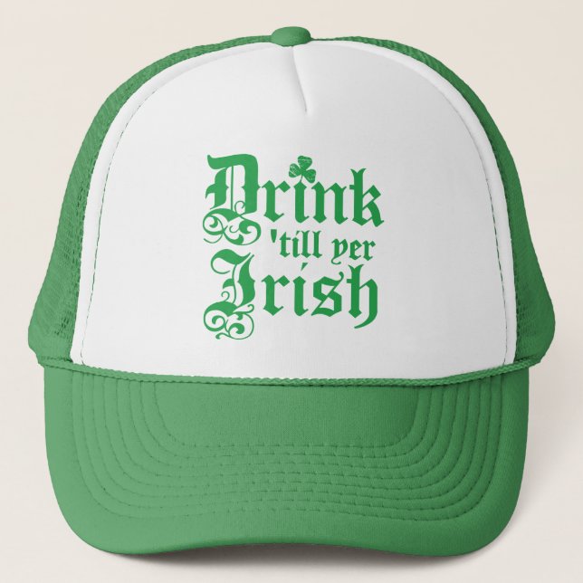 Boné Bebida 'até o irlandês do YER (Frente)