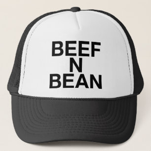 Boné BEEF N BEAN, slogan de chapéu de caminhoneiro