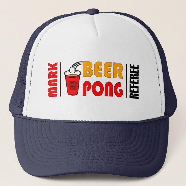 Boné Beer Pong Referee Trucker Hat (Frente)