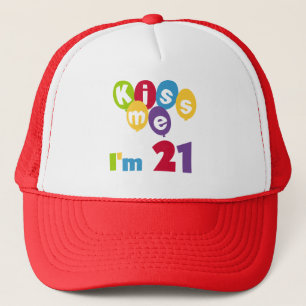 Boné Beije-me que eu sou 21 t-shirt e presentes do