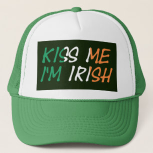 Boné Beije-me Sou irlandês na Irish Flag