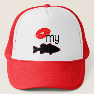 Boné Beije meu baixo - pesca da perda engraçada