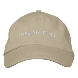 Boné 'Beije Meu Putt' Estilo Pai Divertido de Golfe Rou