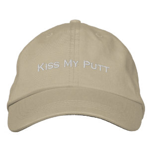 Boné 'Beije Meu Putt' Estilo Pai Divertido de Golfe Rou