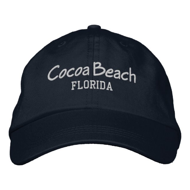 Boné Beisebol bordado pela Flórida de Ccoa Beach (Frente)