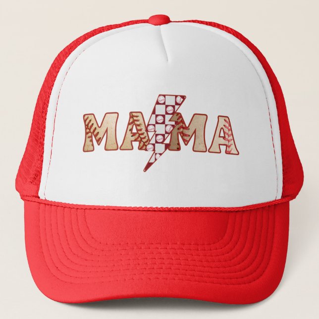 Boné Beisebol Mama Retro Trucker Hat (Frente)
