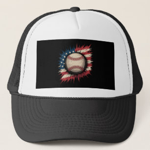 Boné Beisebol Patriótico EUA Bandeira Americana Esporte