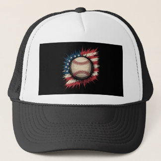 Boné Beisebol Patriótico EUA Bandeira Americana Esporte