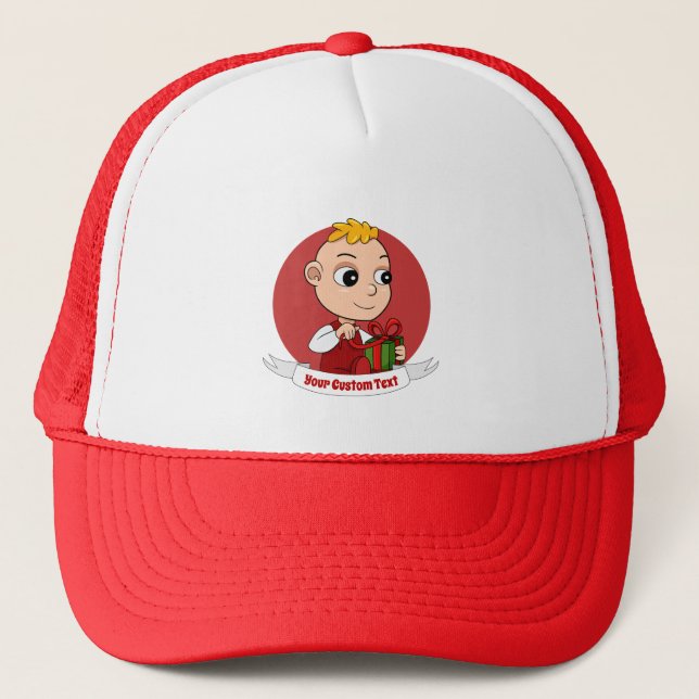 Boné Bela animação de natal Trucker Hat (Frente)