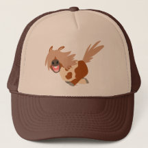 Bela Caricatura Feliz Pinto Pony Trucker Hat