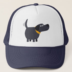 Boné Bela Cartoon Black Labrador Hat