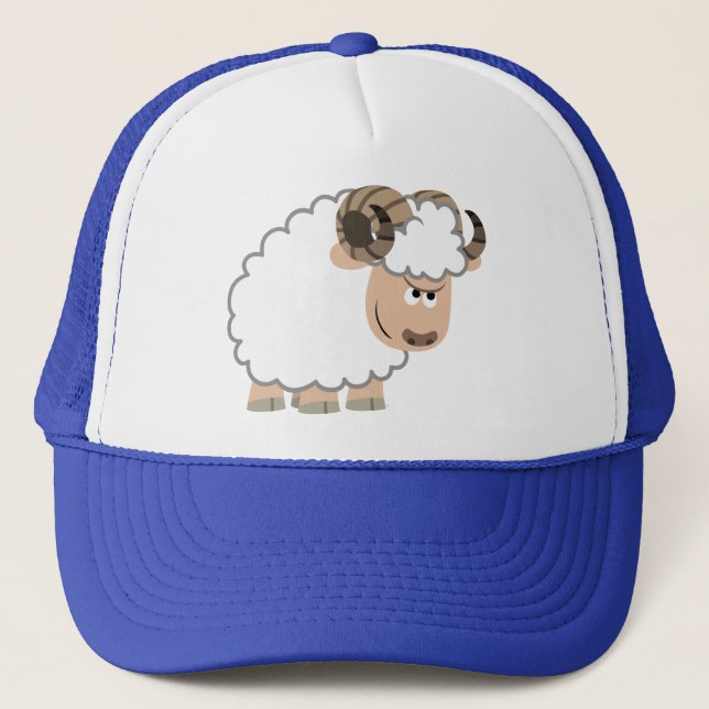 Boné Bela Cartoon Confiante Ram Hat (Frente)