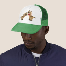 Boné Bela Cartoon de Teethed Hyenas Trucker Hat