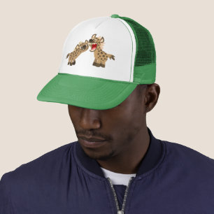 Boné Bela Cartoon de Teethed Hyenas Trucker Hat