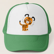 Bela Cartoon Inquisitiva Tiger Hat