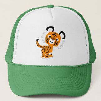 Boné Bela Cartoon Inquisitiva Tiger Hat