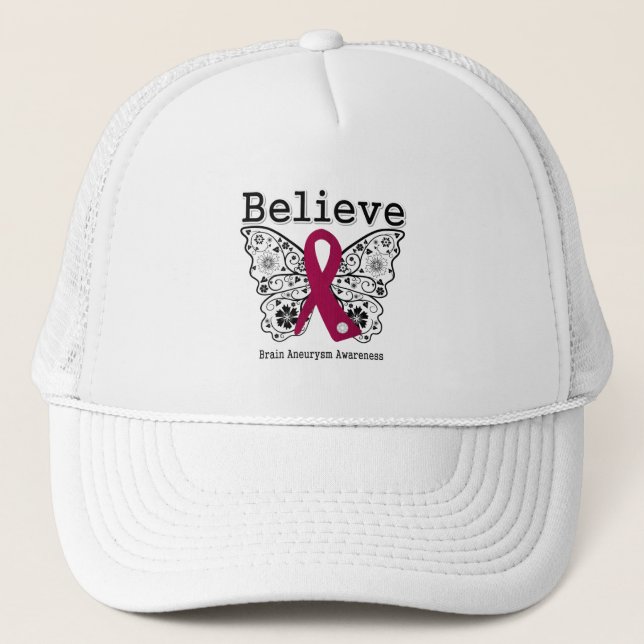 Boné Believe Brain Aneurysm Awareness (Frente)