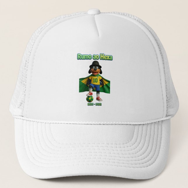 Boné Ben-Hur Craque 10 com Capa da Bandeira (Frente)