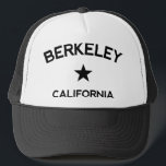 Boné Berkeley California Trucker Cap<br><div class="desc">Berkeley California truckers hat,  baseball style truckers cap. Proud of your home town or just homesick,  this is the perfect hat for you. d342356</div>