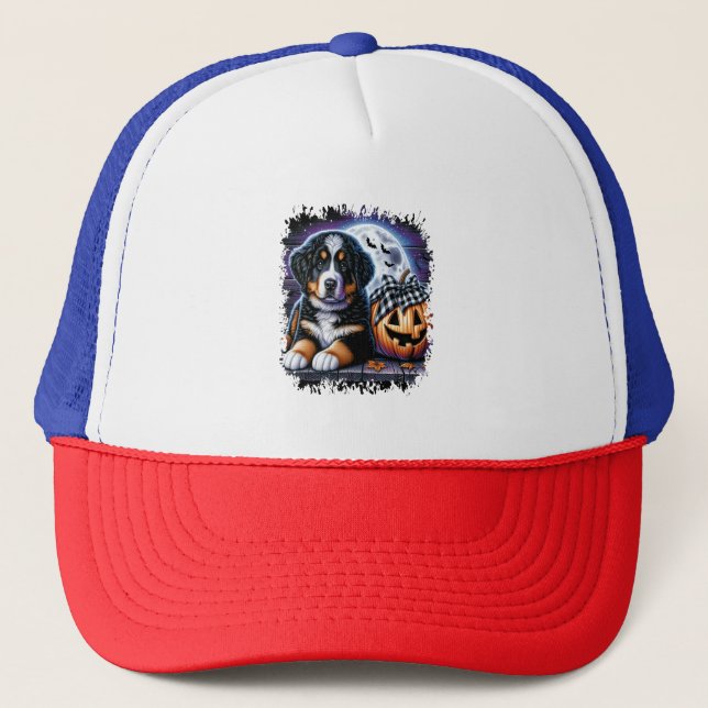 Boné Bernese Mountain Dog Halloween (Frente)