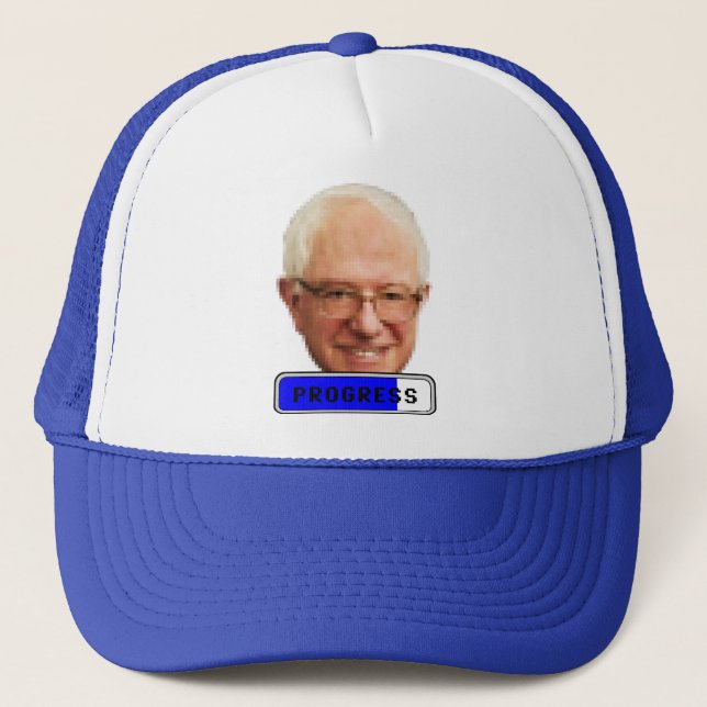 Boné Bernie Sanders Pixelado - PROGRESS (Frente)