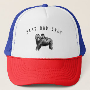 Boné Best dad ever gorilla with baby