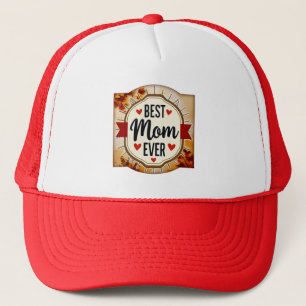Boné Best Mom Ever Vintage Badge – Mother’s Day Gift