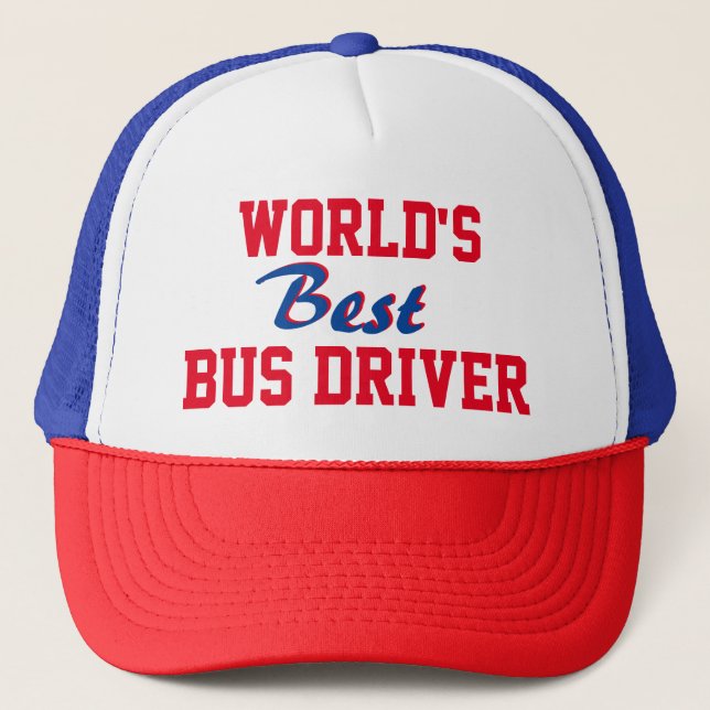 Boné Best seller! World's best bus driver cap (Frente)