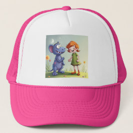 Boné Beste Freunde Ein Mädchen und ihr lustiger Monster