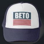 Boné Beto American Flag Texas Governador Midterm Electi<br><div class="desc">Beto para a Governador Eleição da Bandeira Americana. Vote Beto O'Rourke para o Texas em meados de 2022. Um legal chapéu liberal para um apoiante de Beto. Um presente incrível com estrelas e listras em vermelho,  branco e azul para um membro do partido democrático Texan.</div>