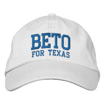 Beto para o Texas azul e branco personalizado