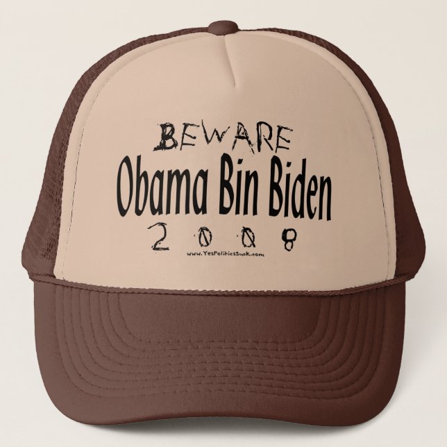 Boné Beware o bin Biden de Obama (Frente)