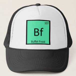 Boné Bf - Buffet Froid Símbolo da Tabela Periódica Quím