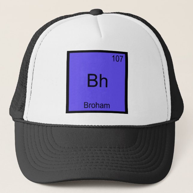 Boné Bh - Broham Camiseta de Símbolo de Elemento de Quí (Frente)